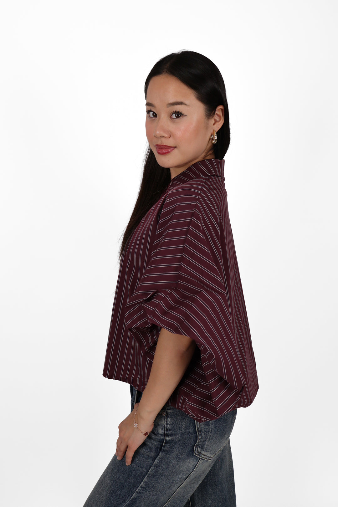 Striped Oversized Blouse