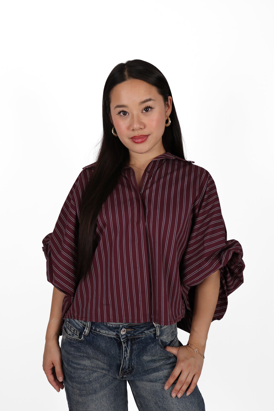 Striped Oversized Blouse
