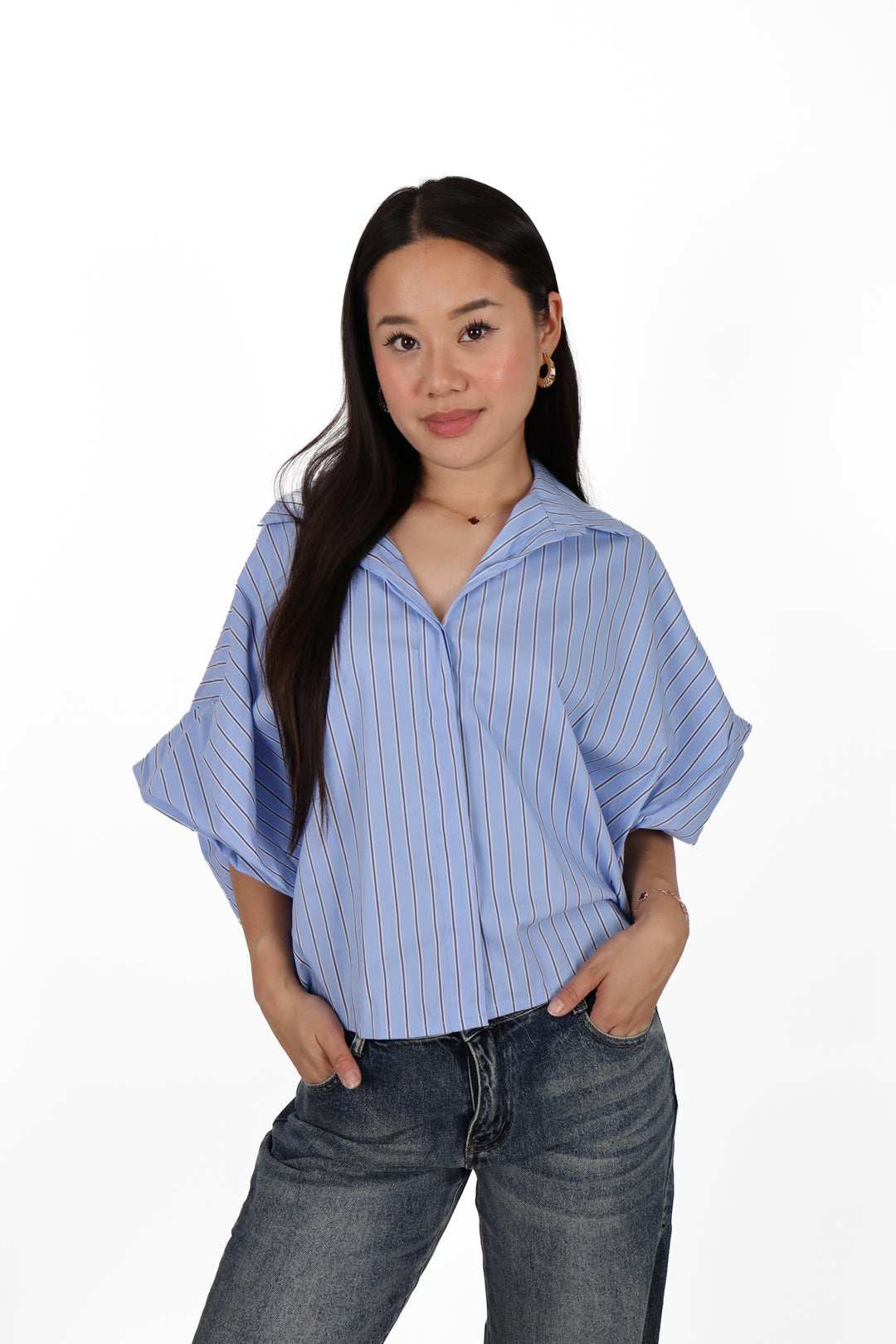 Striped Oversized Blouse