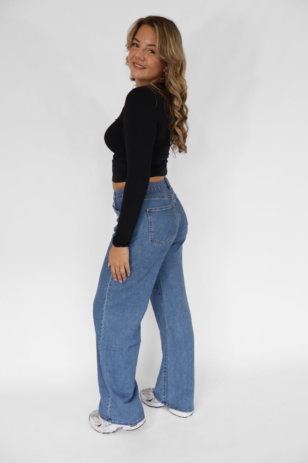 Britte TALL Twisted Wide Leg Jeans - Stretch