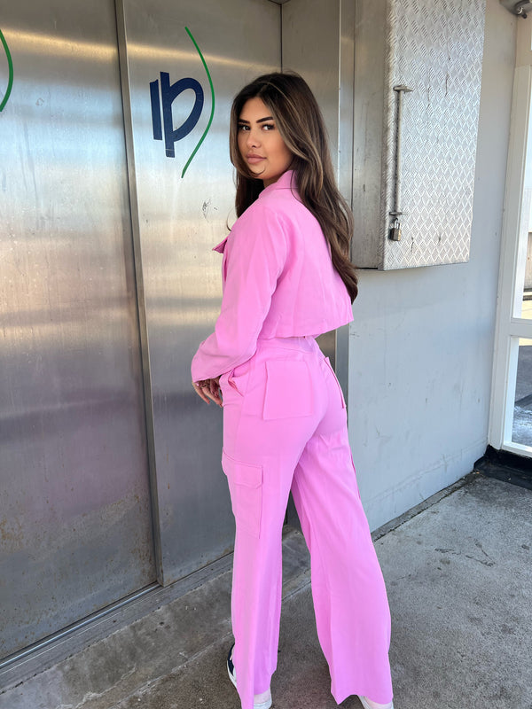Zoe Cargo Pantalon - Pink