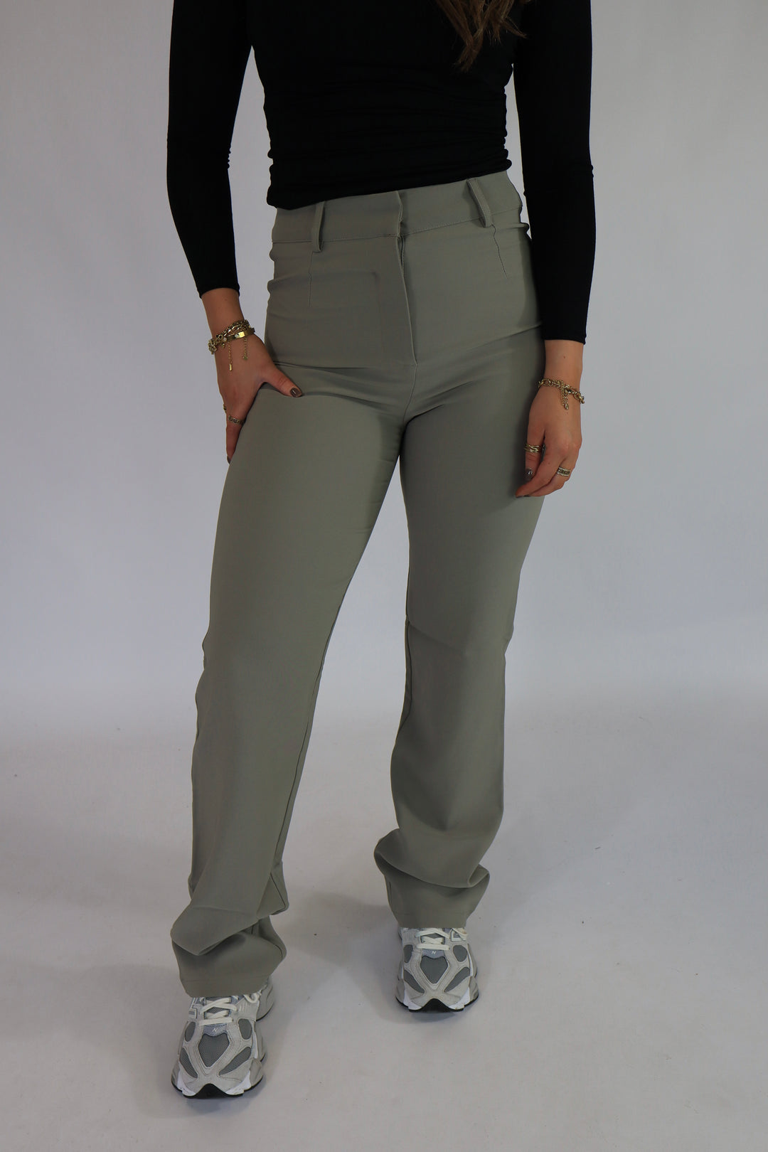 Ashley Stretch Pantalon (ZWART IS PRE-ORDER)