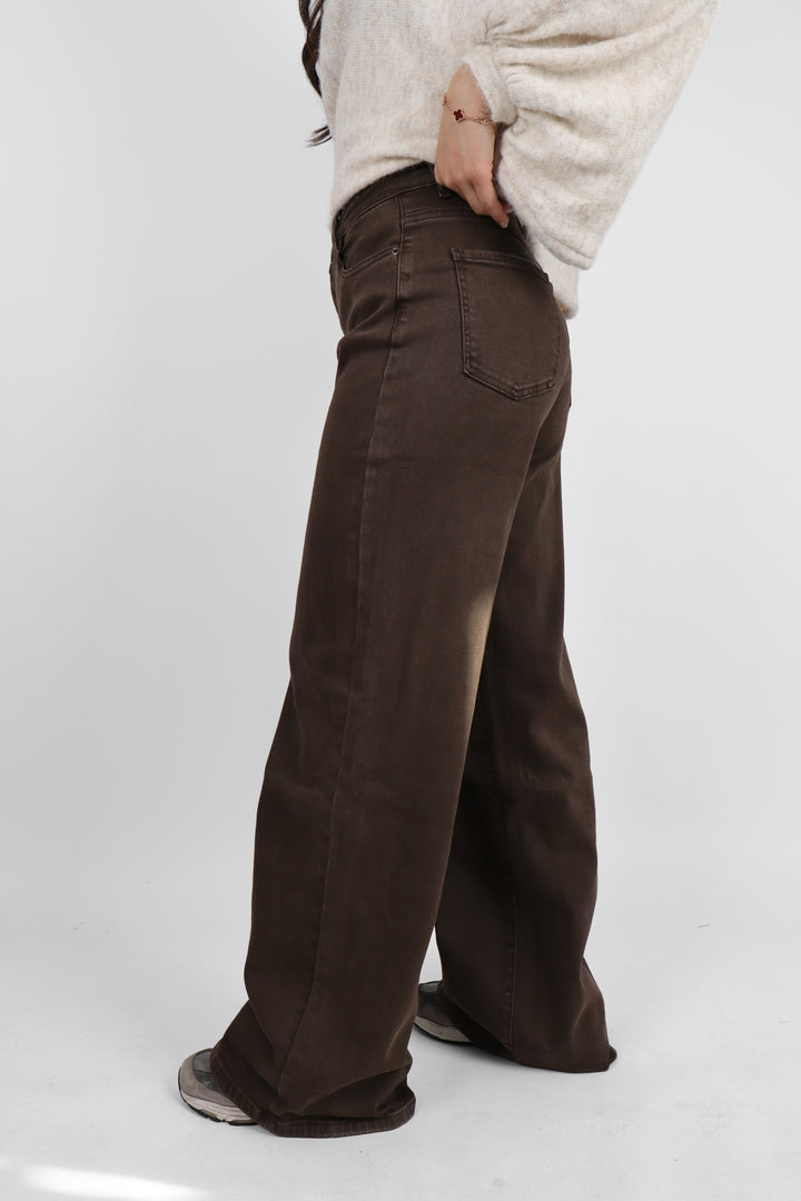 Stella Midwaist Wide Leg Jeans - Stretch
