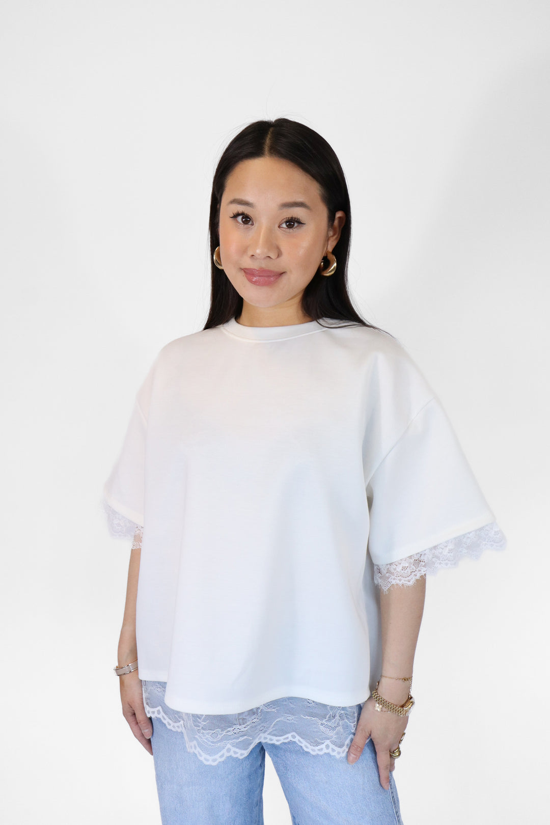 Lace Oversized Shirt