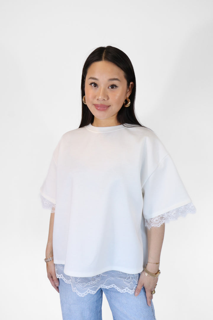Lace Oversized Shirt