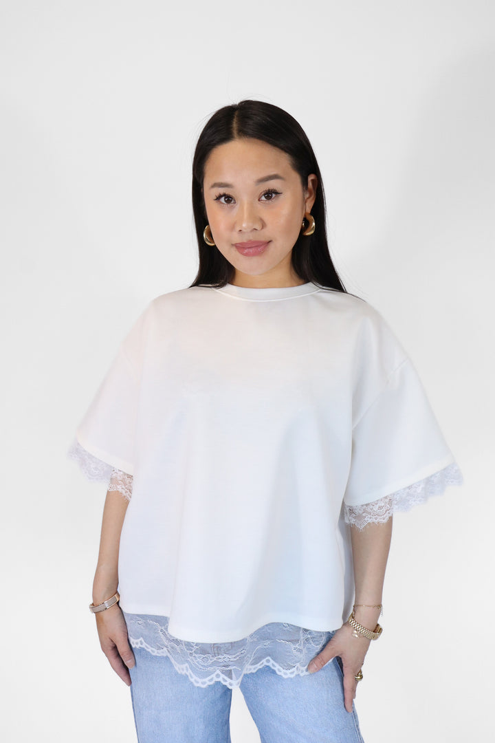 Lace Oversized Shirt