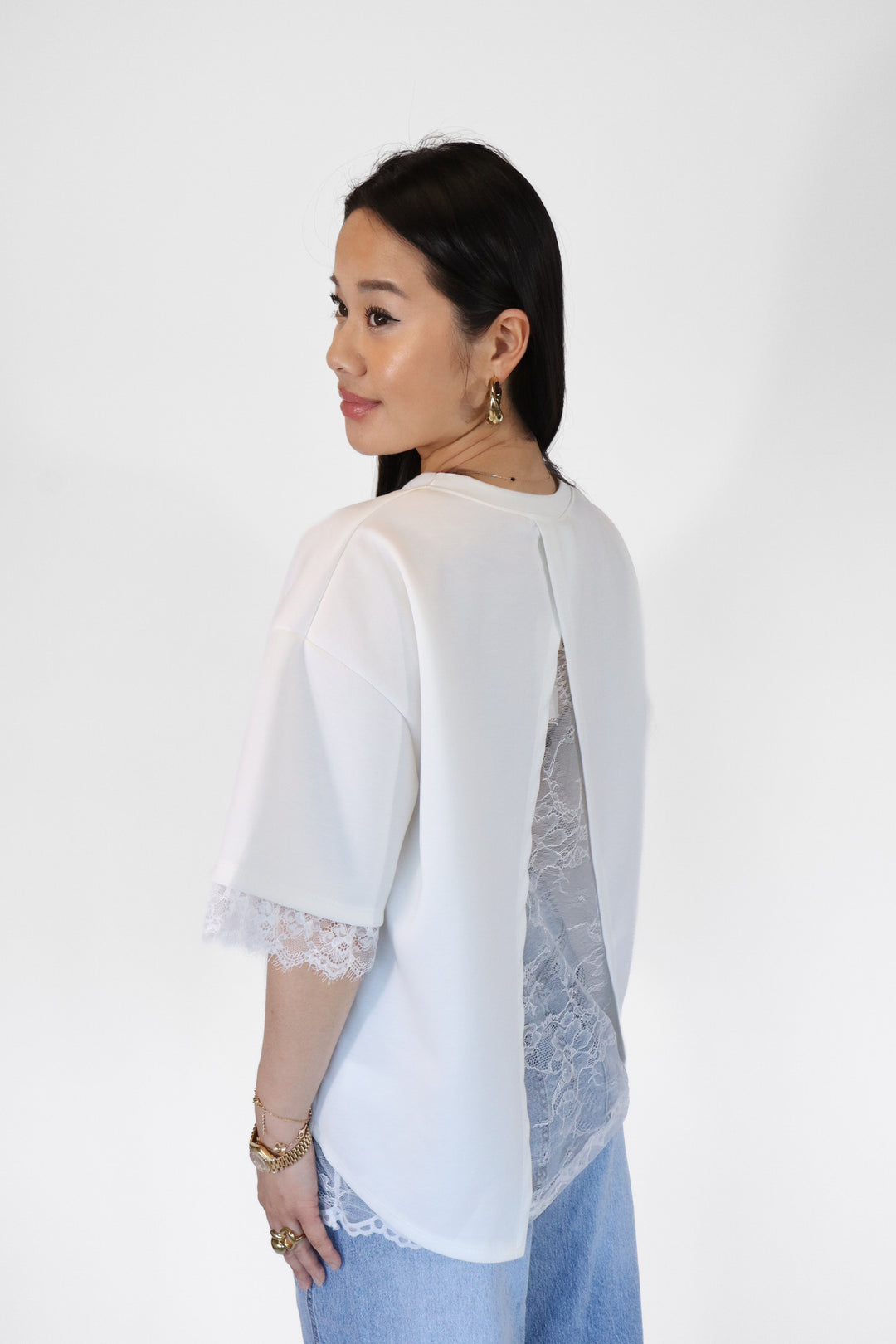 Lace Oversized Shirt