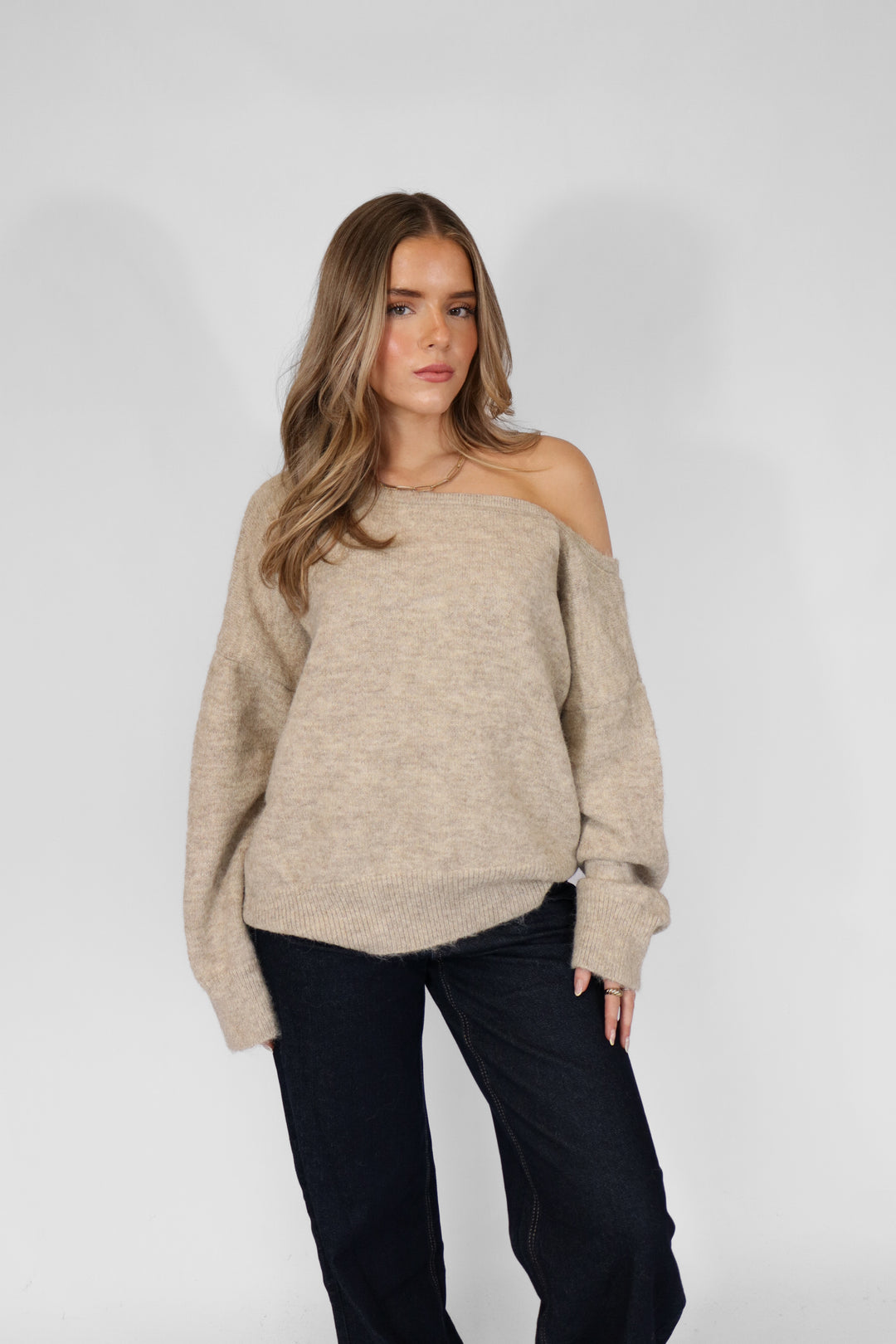 Elena Off Shoulder Sweater