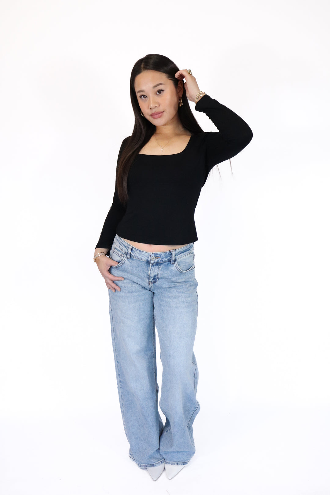 Baggy Low Waist Jeans - Stretch