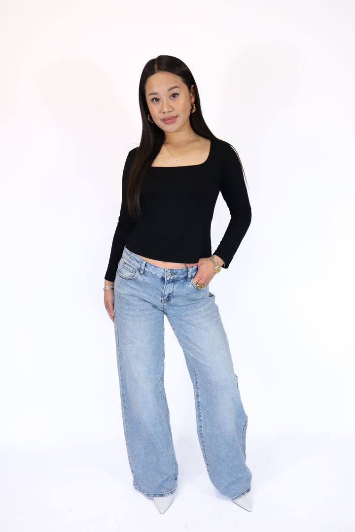 Baggy Low Waist Jeans - Stretch