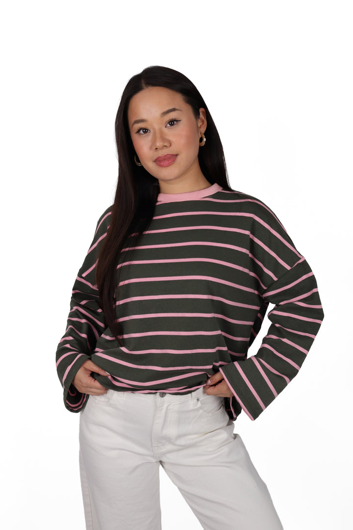 Bella Oversized Striped Shirt