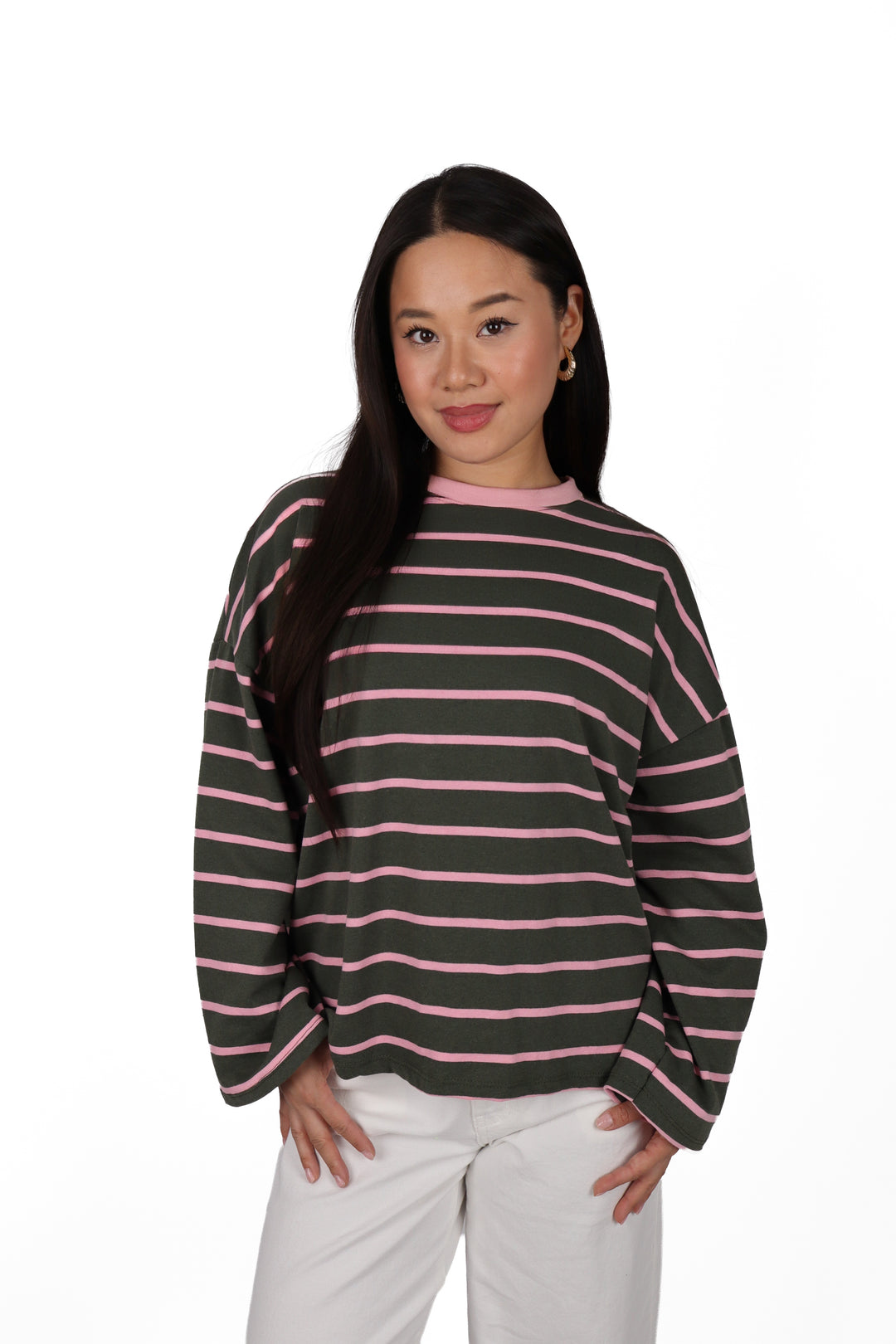 Bella Oversized Striped Shirt