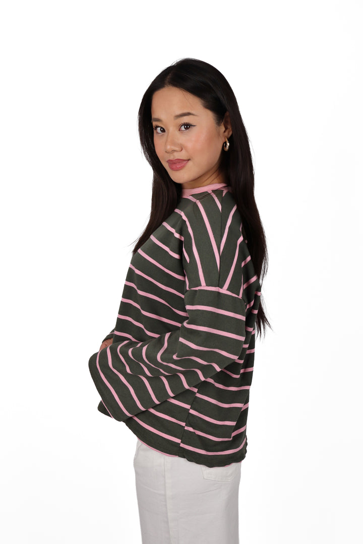 Bella Oversized Striped Shirt