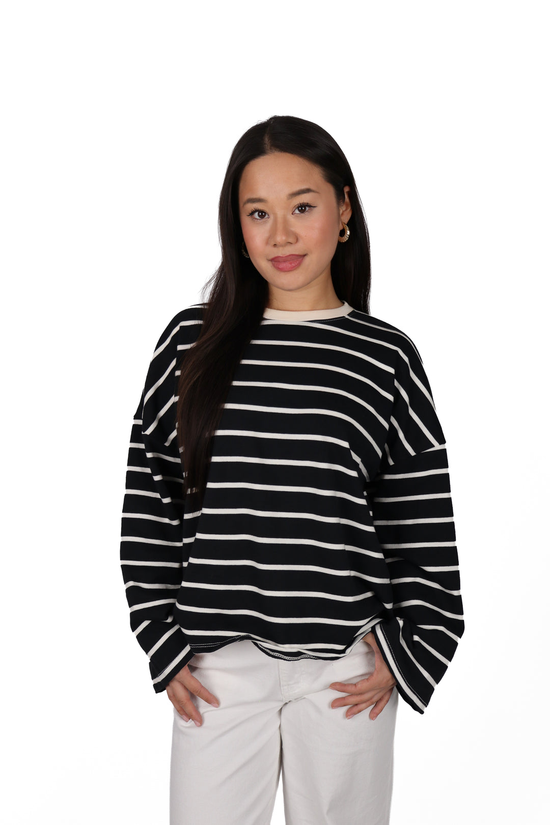 Bella Oversized Striped Shirt