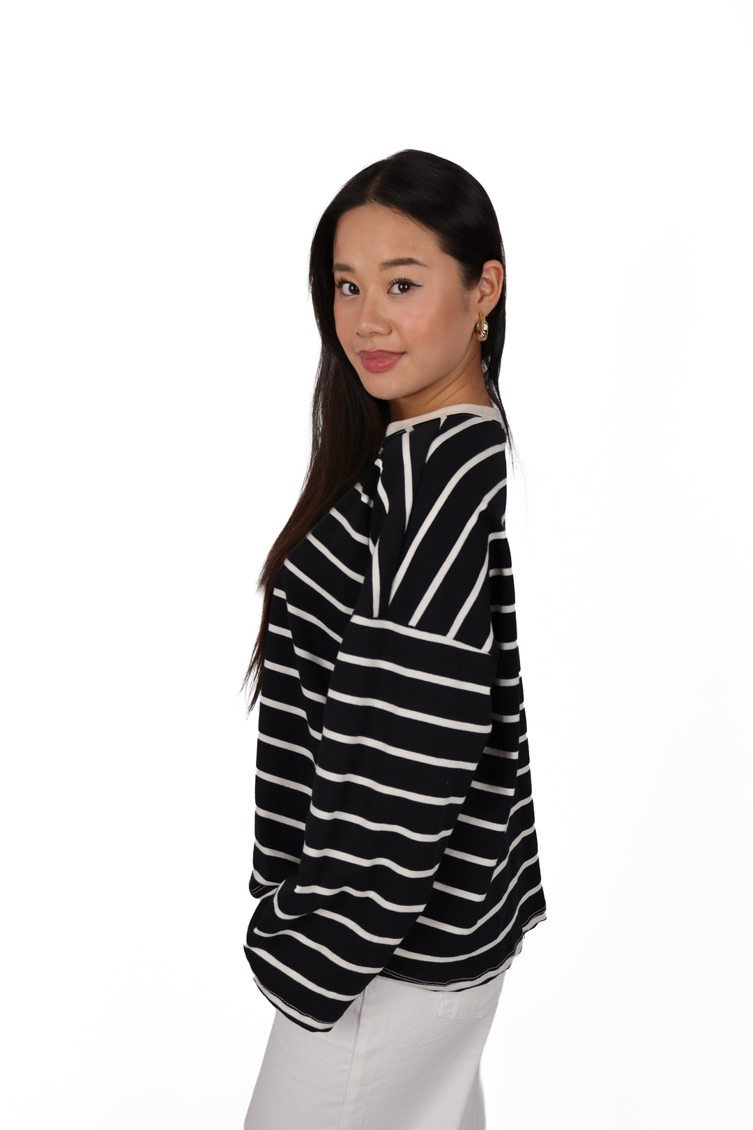 Bella Oversized Striped Shirt