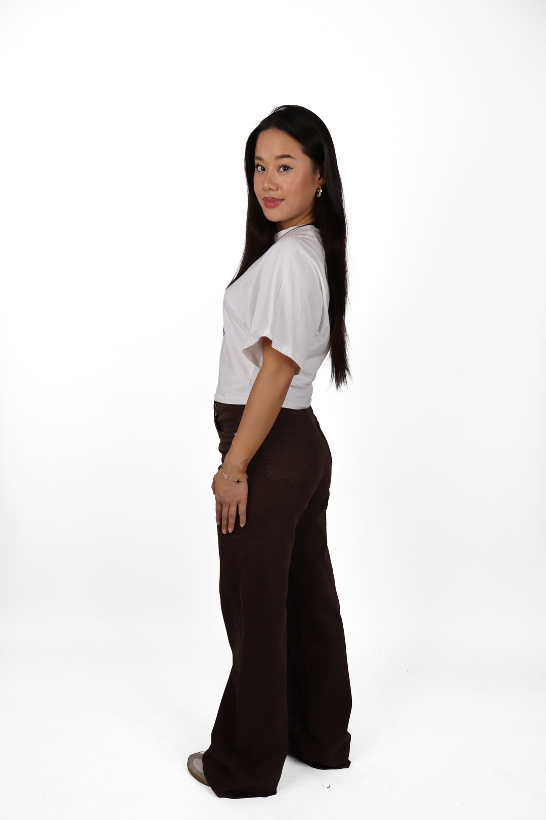 Lola Plus Size Wide Leg Jeans - Stretch