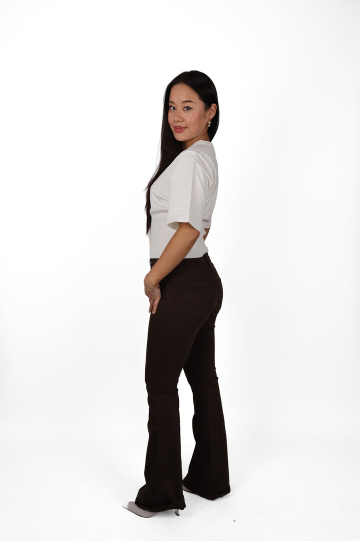 Amelia Plus Size Flared Jeans - Stretch