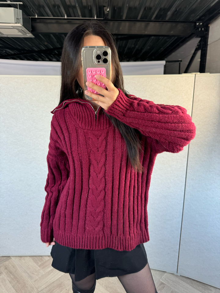 Jasmijn Zipper Sweater