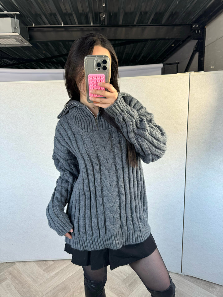 Jasmijn Zipper Sweater