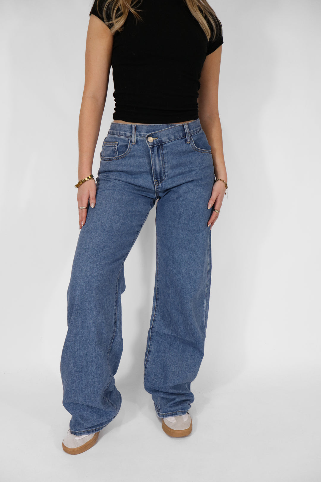 Britte TALL Twisted Wide Leg Jeans - Stretch