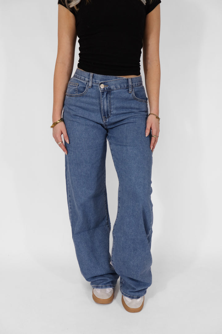 Britte TALL Twisted Wide Leg Jeans - Stretch