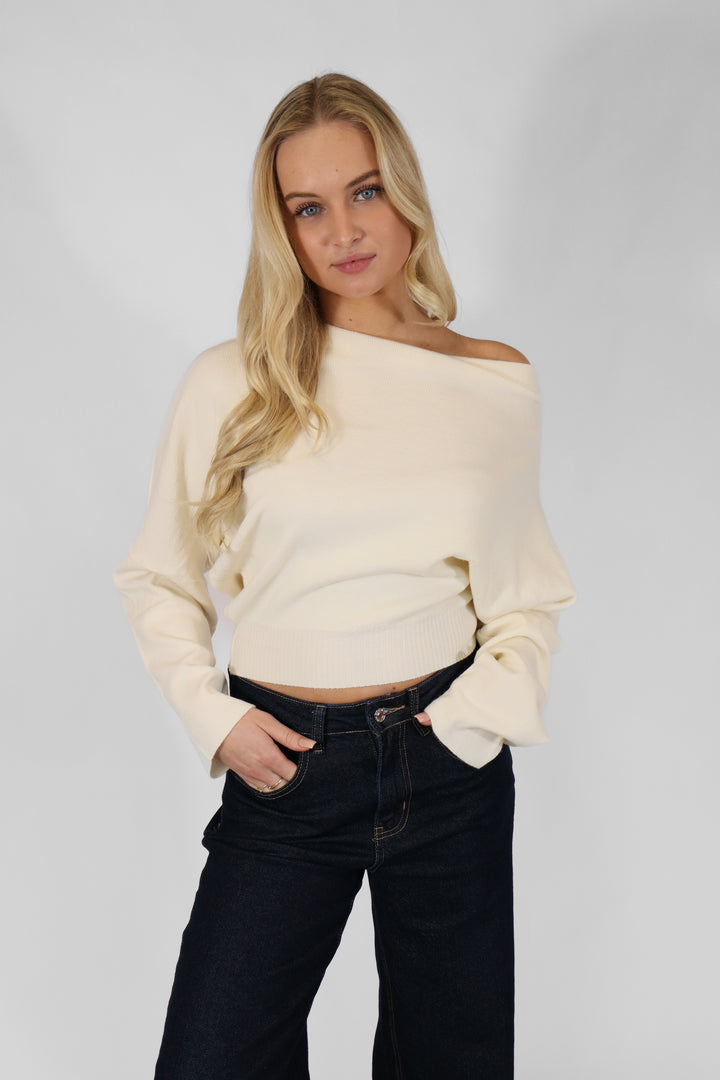 Off Shoulder Sweater Long Sleeve