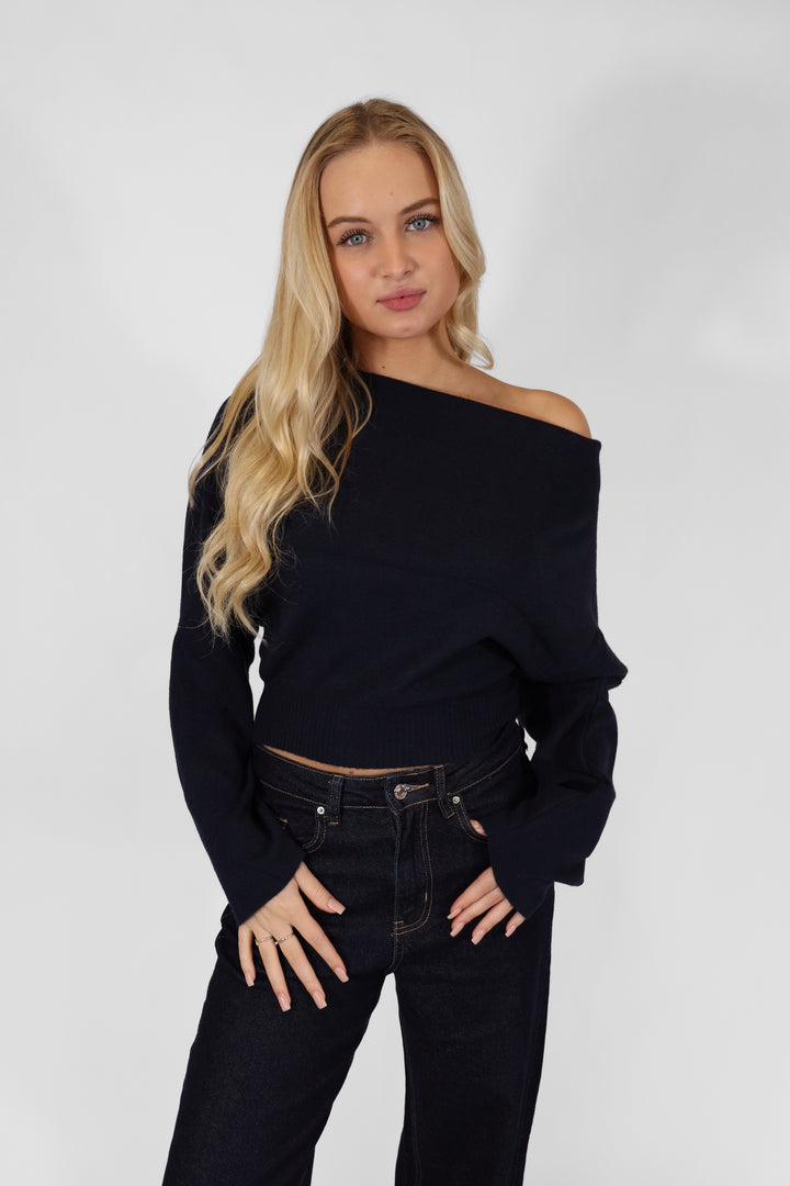 Off Shoulder Sweater Long Sleeve
