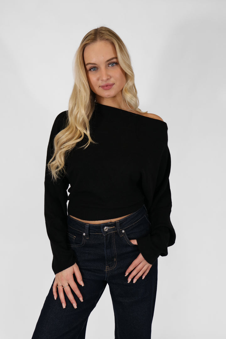 Off Shoulder Sweater Long Sleeve