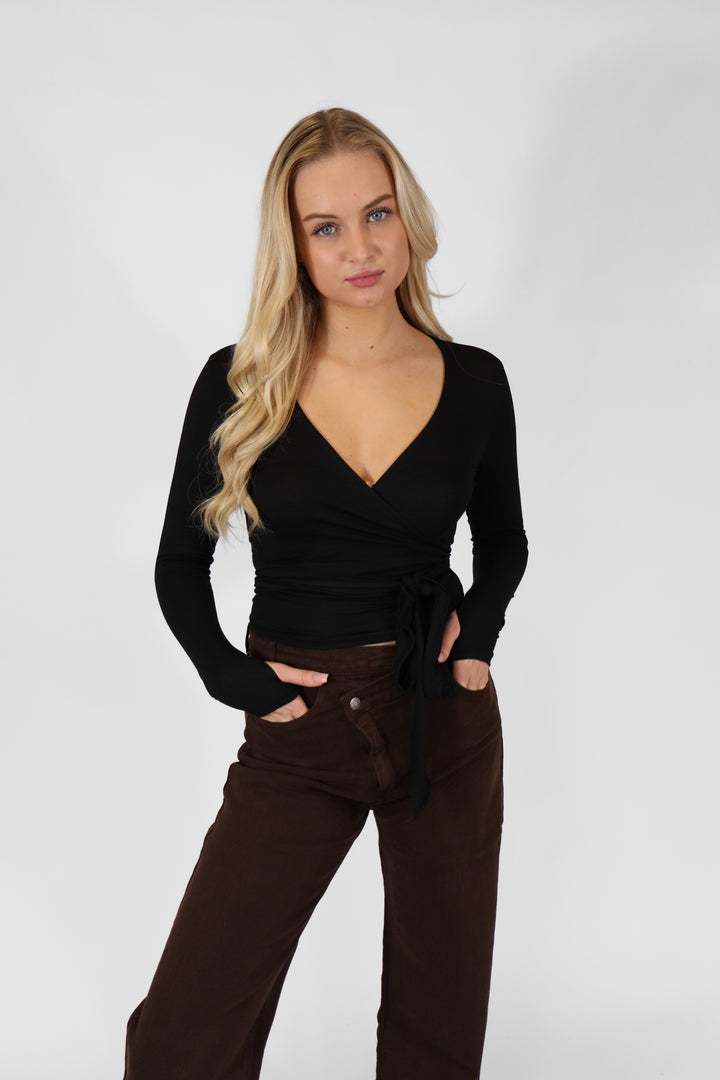 Soft Wrap Vest - Black