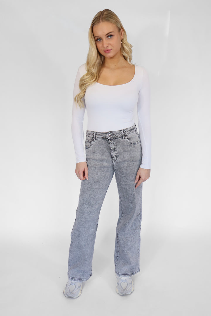 Suze Wide Leg Jeans - Stretch