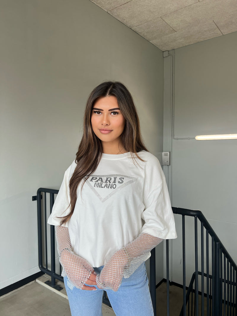 Strass T-Shirt - White