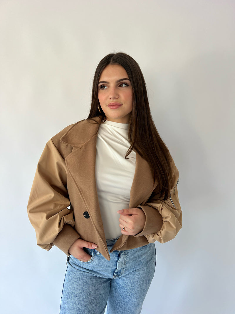 Louis Bomber Jacket - Camel