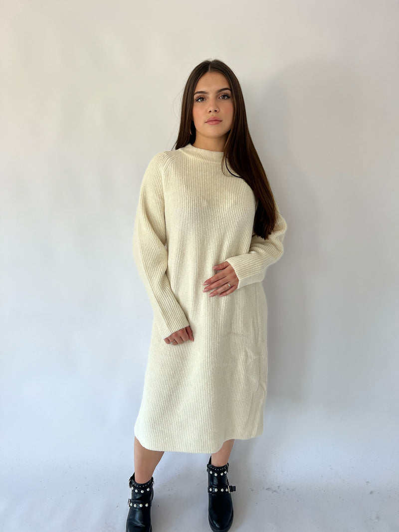 Karley Sweater Dress - Ecru