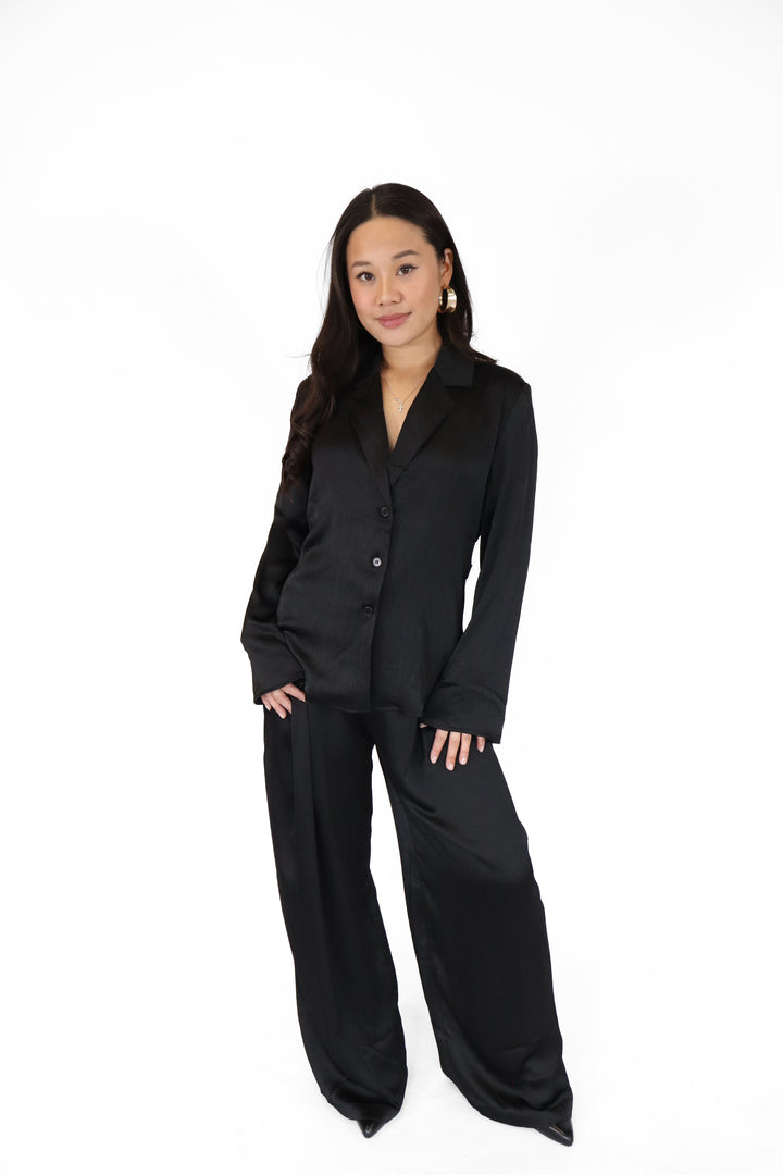 Cloud Nine Satin Waist Blouse