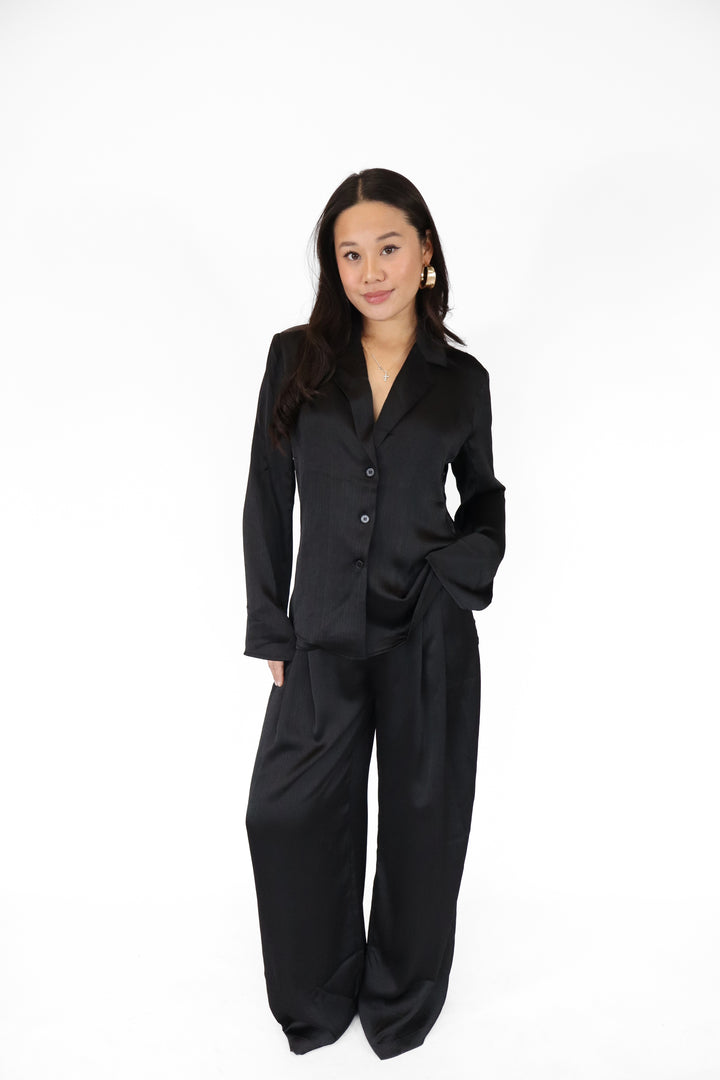 Cloud Nine Satin Waist Blouse