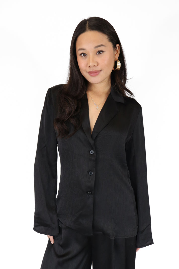 Cloud Nine Satin Waist Blouse