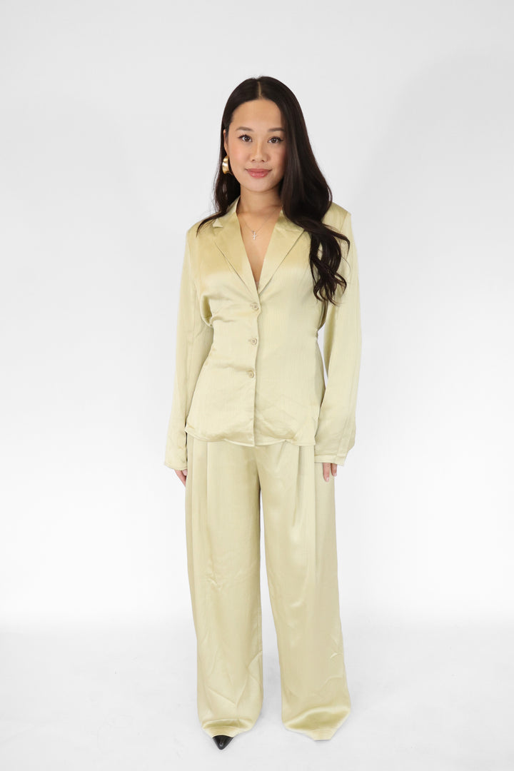 Cloud Nine Satin Waist Blouse