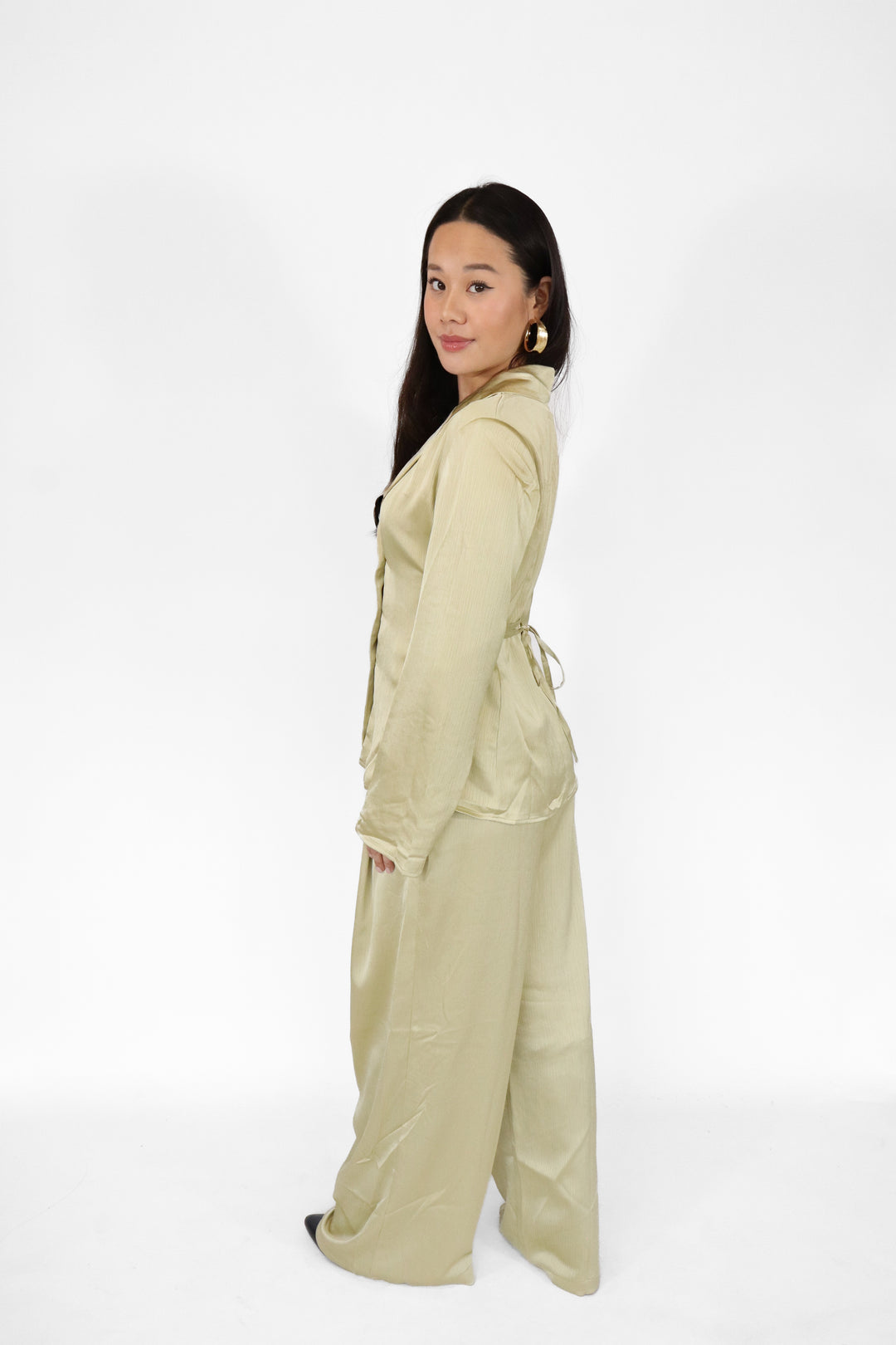 Cloud Nine Satin Waist Blouse