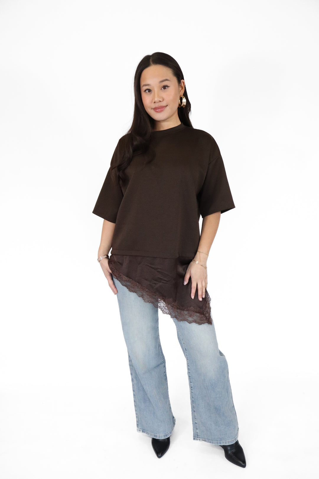 Zara Long Lace Top - Stretch