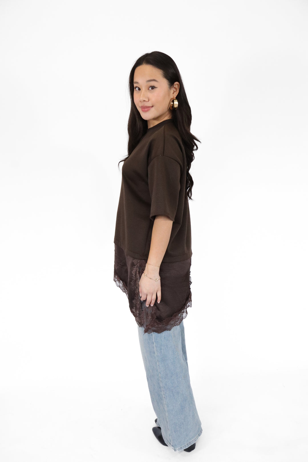 Zara Long Lace Top - Stretch