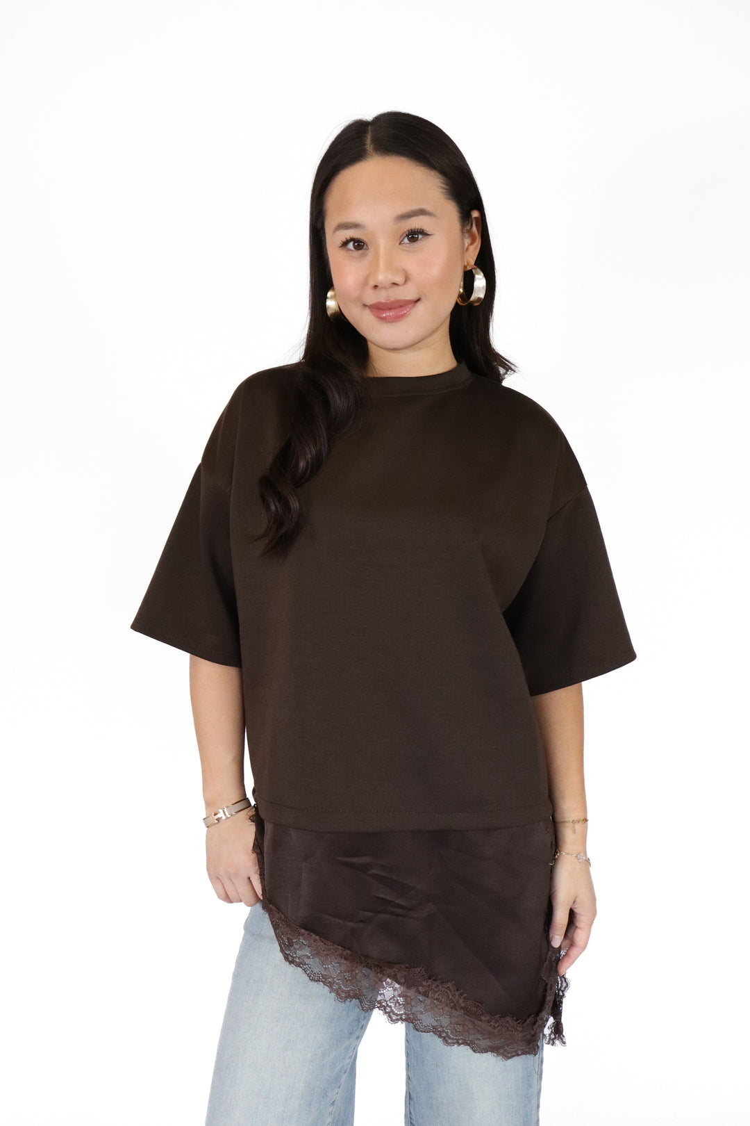 Zara Long Lace Top - Stretch