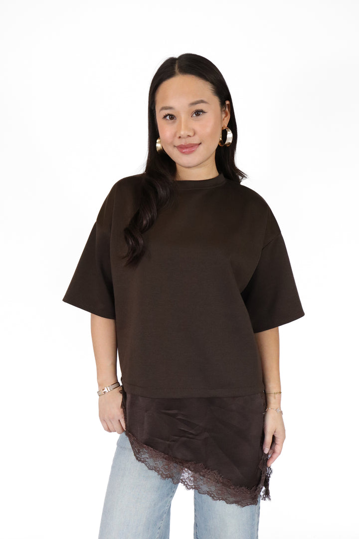 Zara Long Lace Top - Stretch