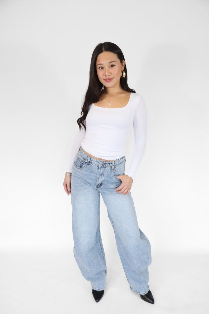 Ilay Balloon Wide Leg Jeans - Light Stretch