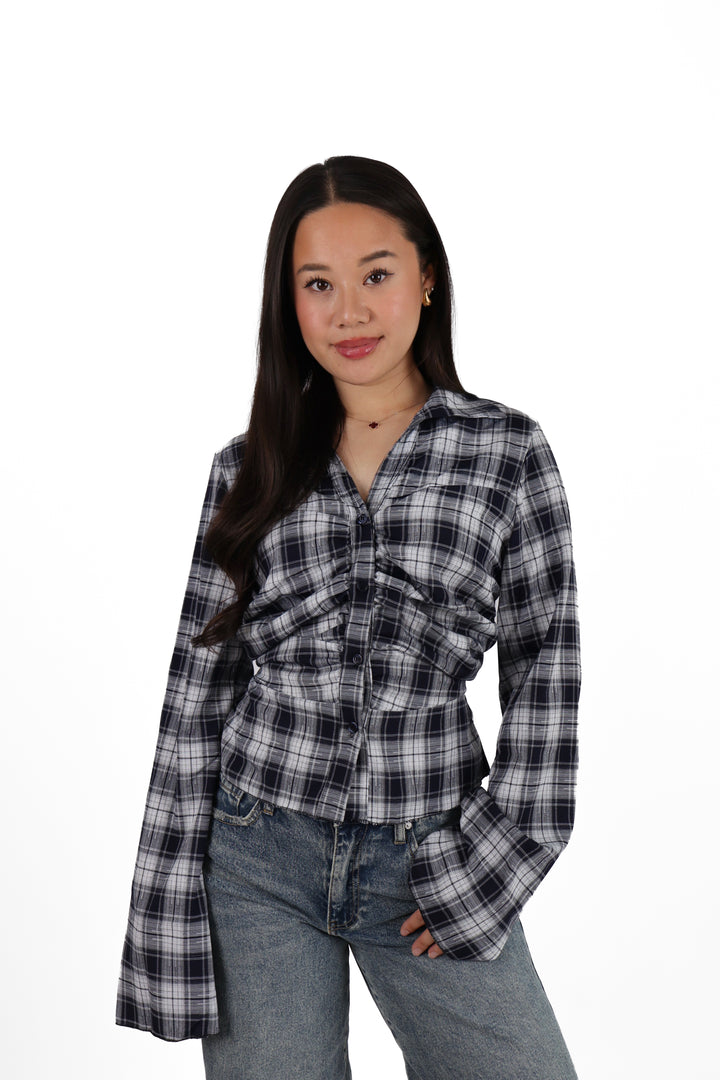 Madison Check Blouse