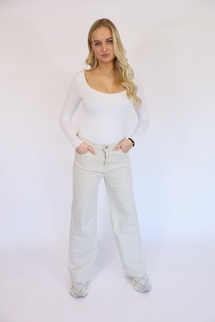 Lauren Plus Size Wide Leg Jeans - Stretch