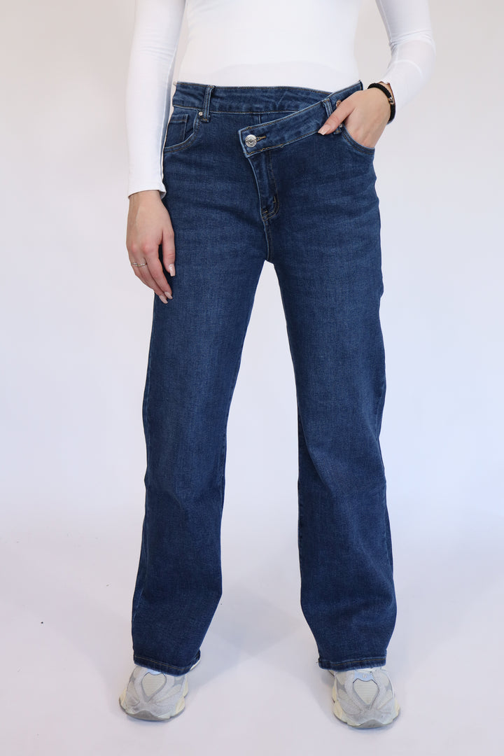 Hailey Plus Size Wide Leg Jeans - Stretch