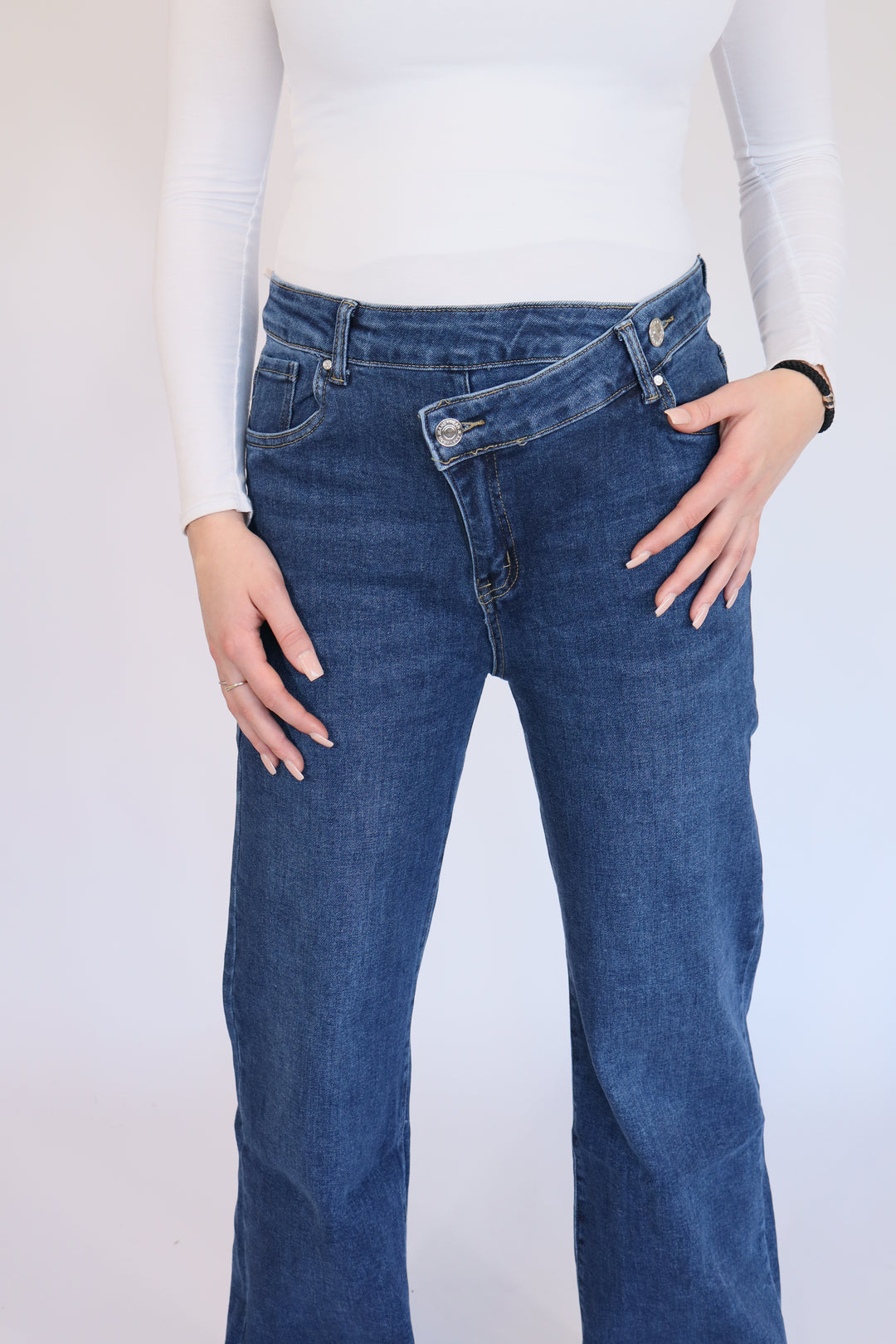 Hailey Plus Size Wide Leg Jeans - Stretch