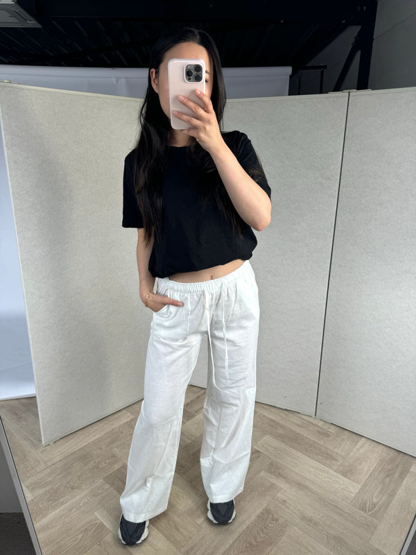 Linen Trouser ''TALL'' - White