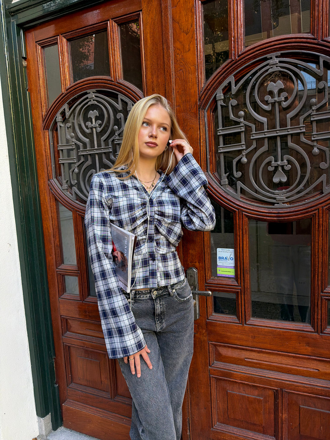 Madison Check Blouse