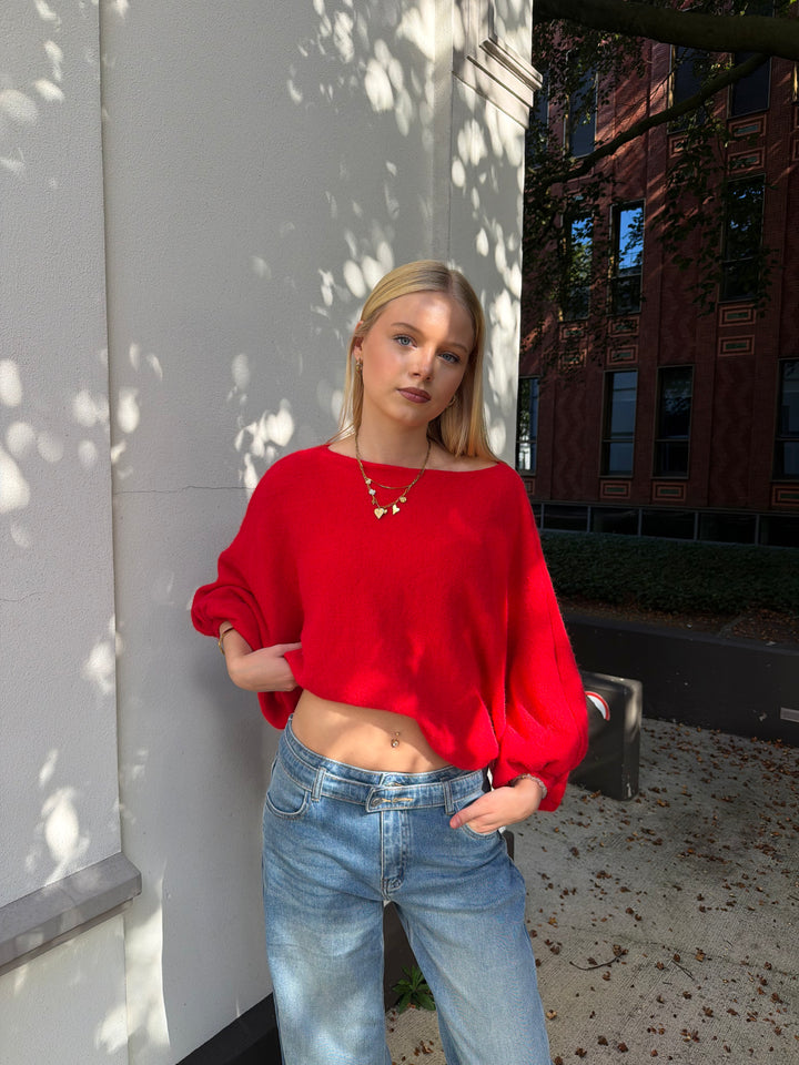 Hailie Off Shoulder Sweater - Stretch